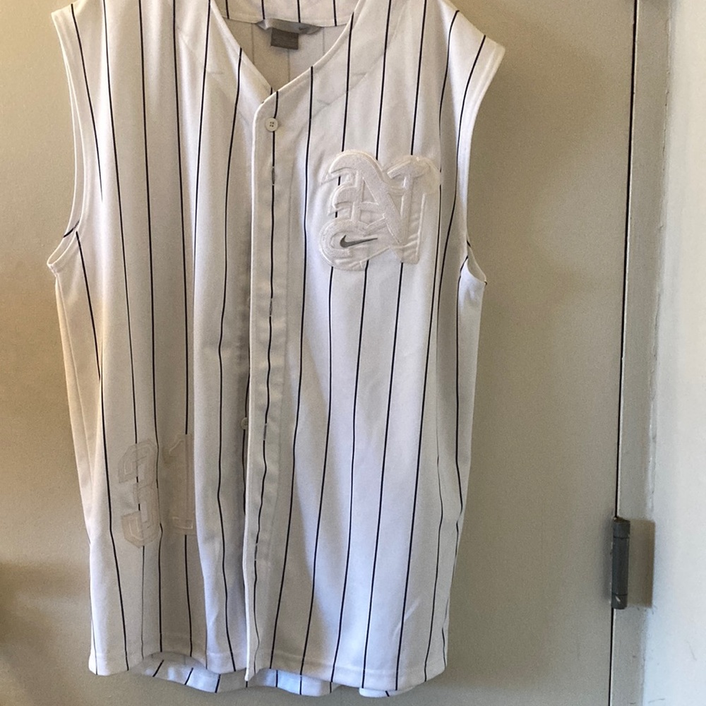 New York jersey brand new white with stripes number 31